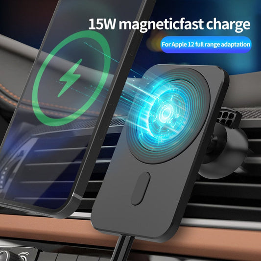 15W HaloLock Magnetic Wireless Car Charger Mount for iPhone 12 Series Magsafe Fast Charging Wireless Charger Car Phone Holder